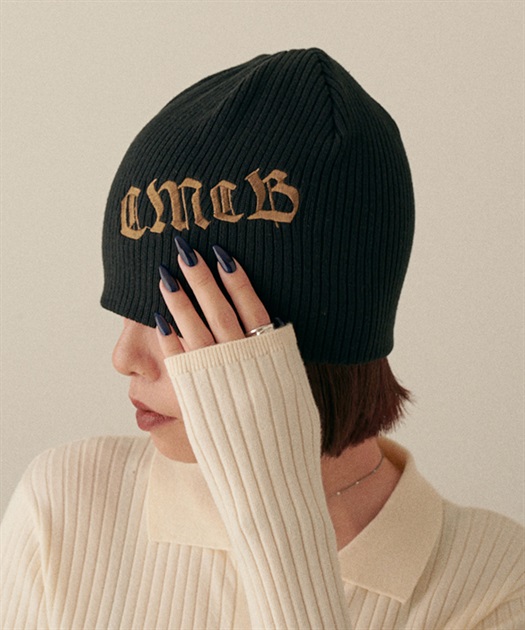 HATMIKKE CECIL McBEE プリントリブニットキャップ