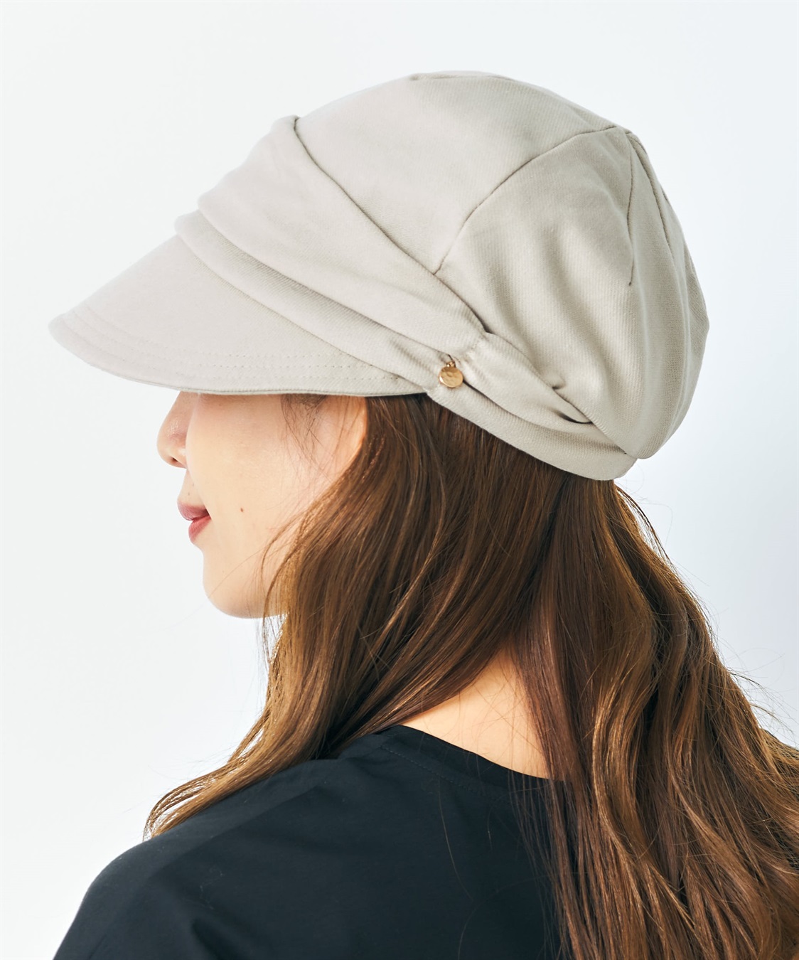 HATMIKKE 【HATMIKKE / ハットミッケ】遮光100% 小顔見せシャーリングキャスケット_variation_3