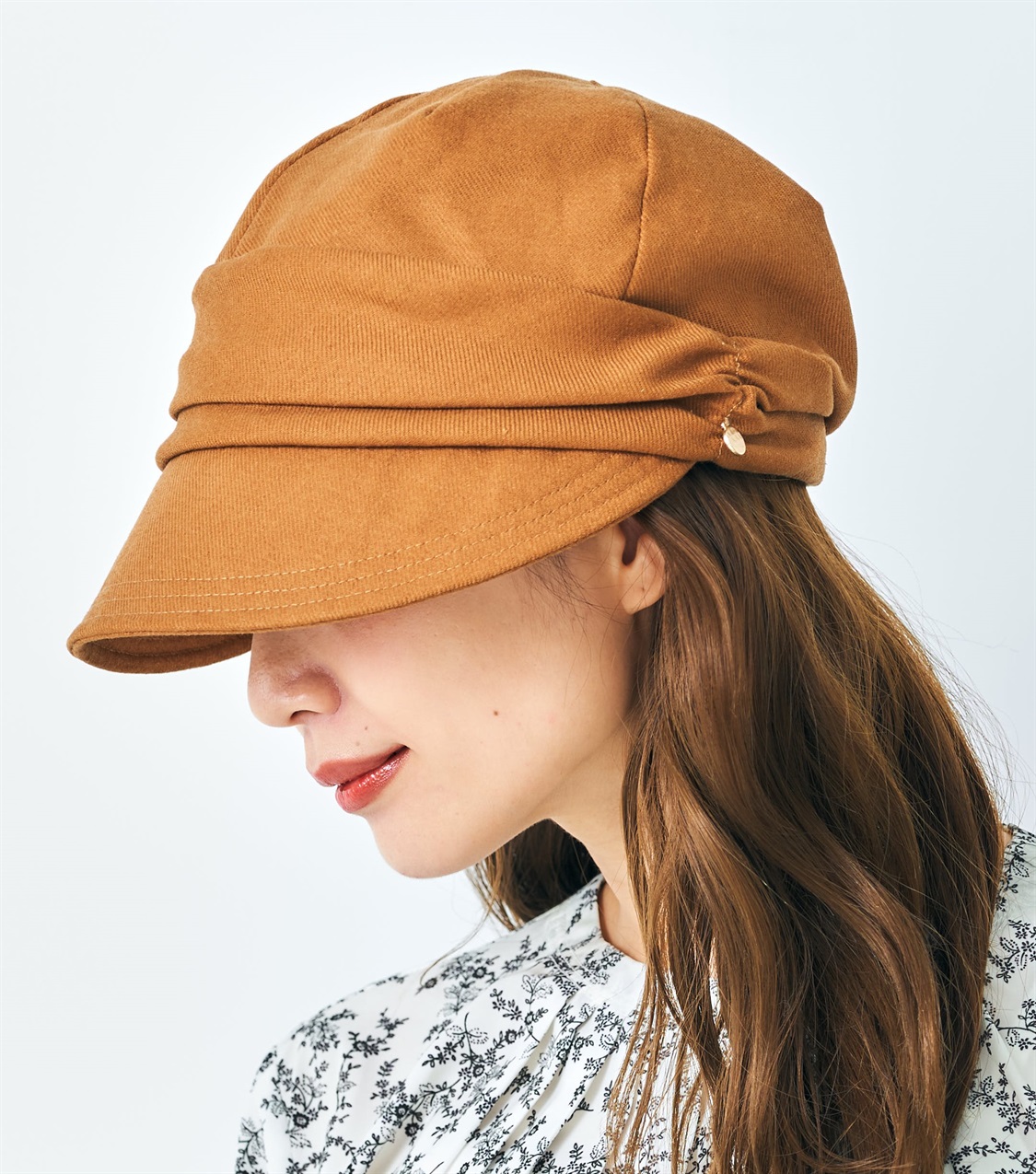 HATMIKKE 【HATMIKKE / ハットミッケ】遮光100% 小顔見せシャーリングキャスケット_variation_4