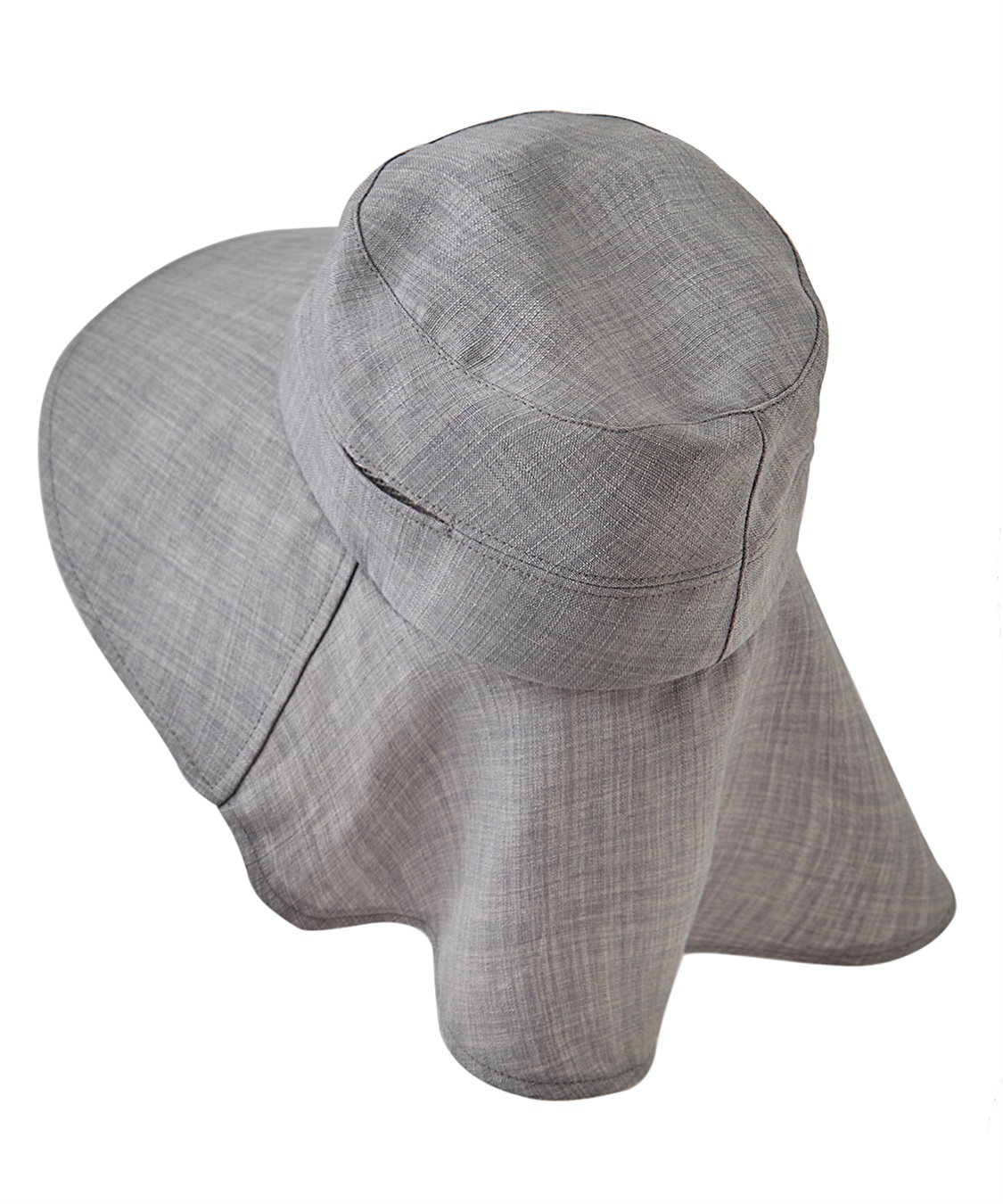 HATMIKKE UVカット日傘帽子 ベンチレーションタレ付きハット_variation_2