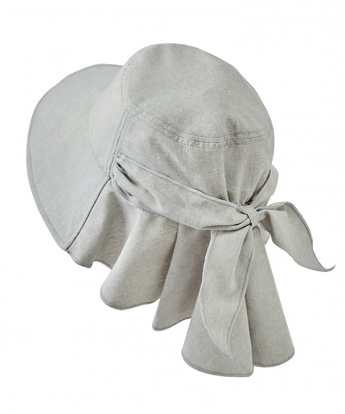 HATMIKKE UVカット日傘帽子 バックリボンタレ付きハット_variation_1