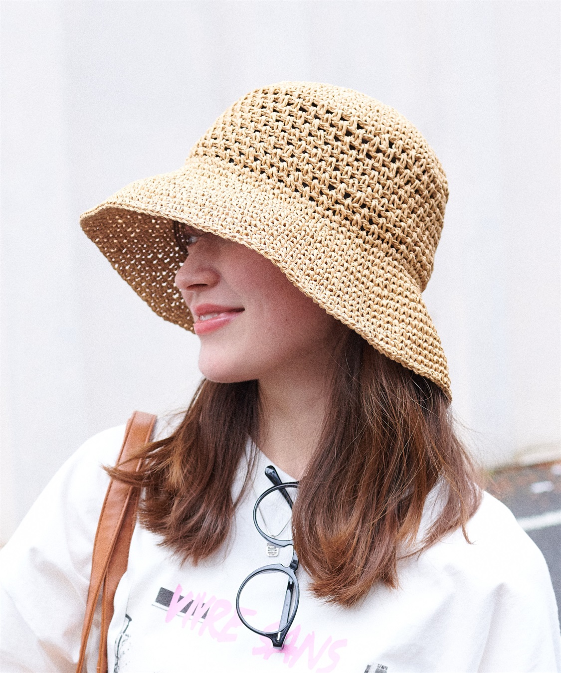 HATMIKKE メッシュ編みペーパークロシェ_main