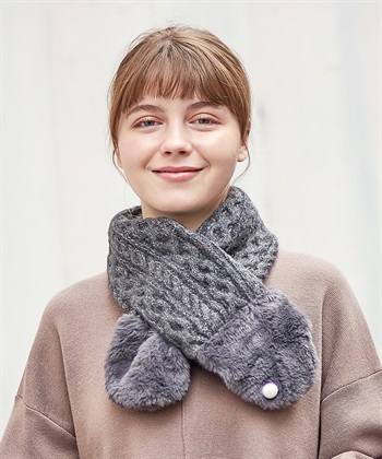 HATMIKKE 【HATMIKKE】ファーコンビプチマフラー_variationthumb_1