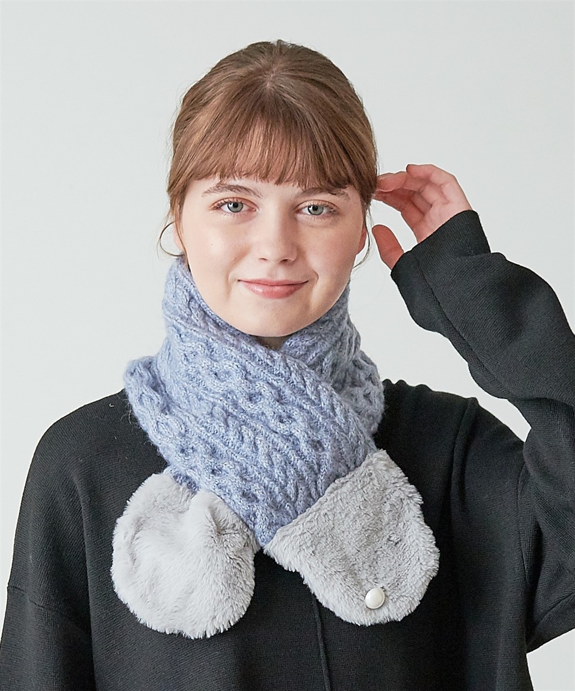 HATMIKKE 【HATMIKKE】ファーコンビプチマフラー_variation_4