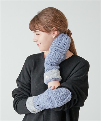 HATMIKKE 【HATMIKKE】ファーコンビロンググローブ_variationthumb_4