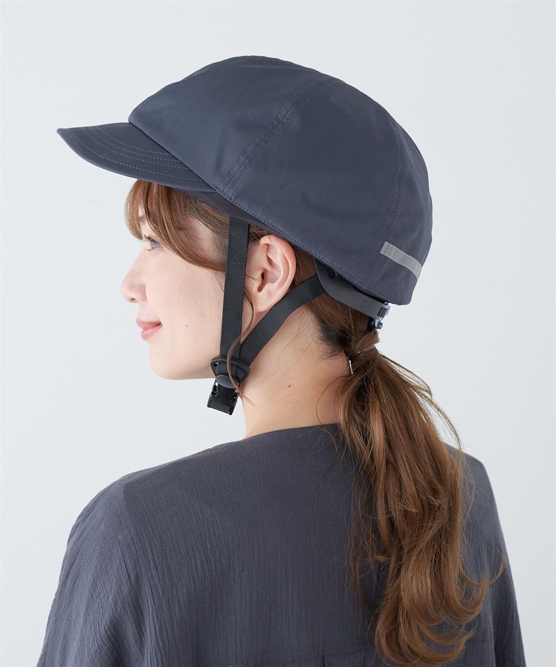 MEET】帽子見えカバー付き SG規格 自転車ヘルメット Life Style