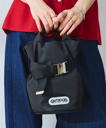 OUTDOOR PRODUCTS (アウトドアプロダクツ) 2WAYベルトトートバッグSS(ブラック-FREE)