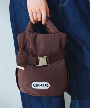 OUTDOOR PRODUCTS (アウトドアプロダクツ) 2WAYベルトトートバッグSS(ブラウン-FREE)