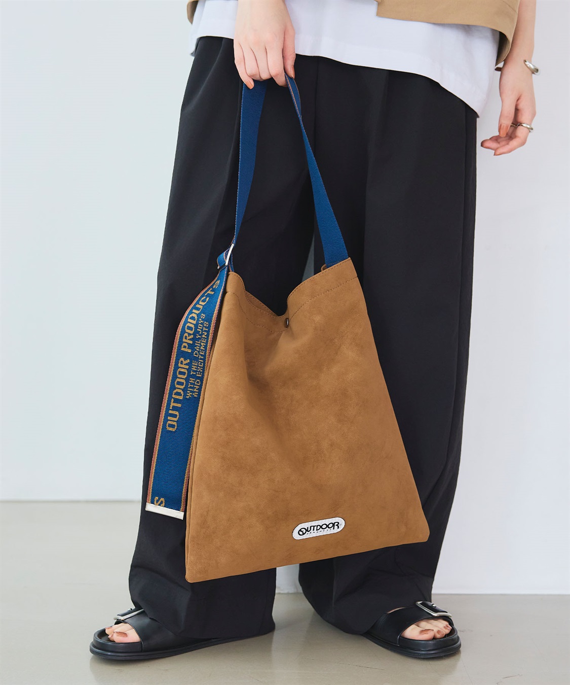 CROSS FUNCTION OUTDOOR PRODUCTS (アウトドアプロダクツ) ジャガードテープスウェードライクトートバッグ_variation_2