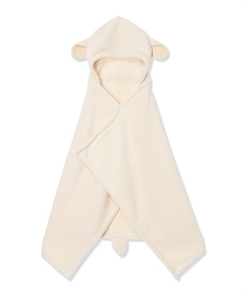 アニマルバスローブ フード付き 吸水速乾 ふんわり やわらか 肌ざわりやさしい マイクロファイバー(ひつじ-フリー)