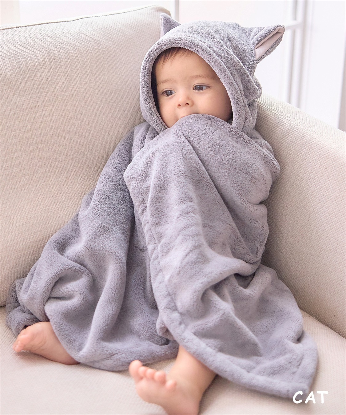 Rosemadame アニマルバスローブ フード付き 吸水速乾 ふんわり やわらか 肌ざわりやさしい マイクロファイバー_variation_3