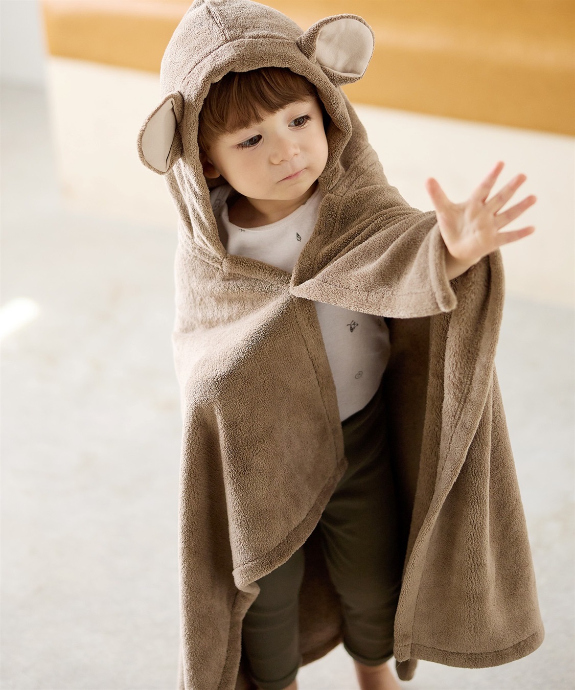 Rosemadame アニマルバスローブ フード付き 吸水速乾 ふんわり やわらか 肌ざわりやさしい マイクロファイバー_variation_4