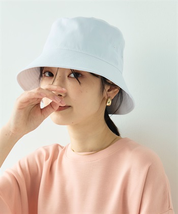 《UV99％以上カット》エブ楽 遮光バケットハット(ホワイト-58cm)