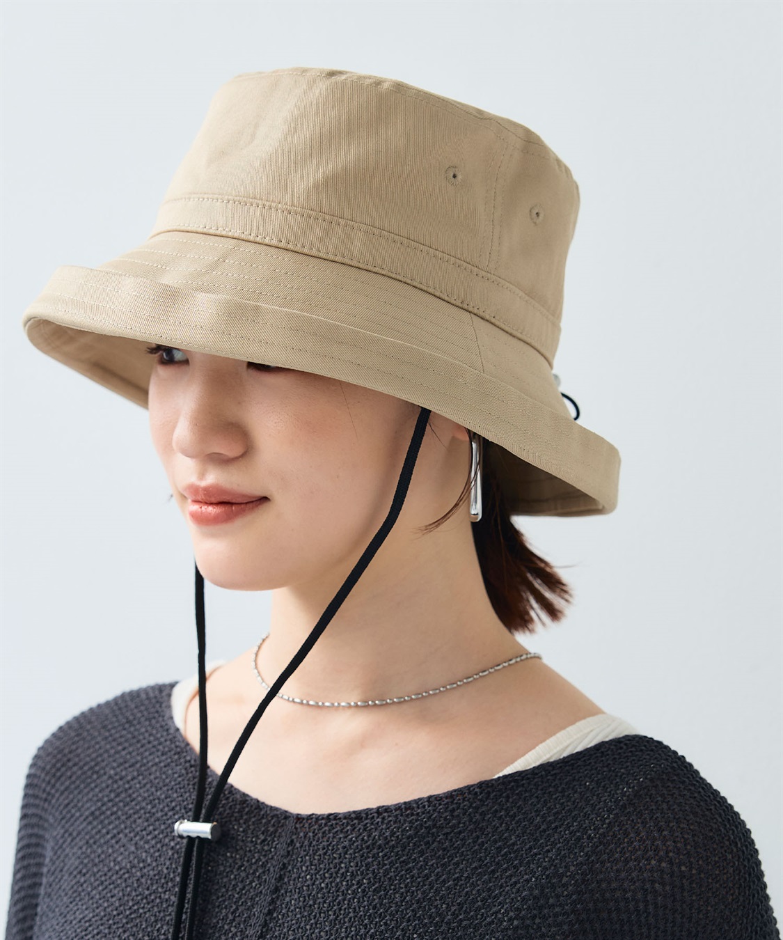 CROSS FUNCTION 《UPF50+》エブ楽 綿麻エッジアップクロッシェハット_variation_3