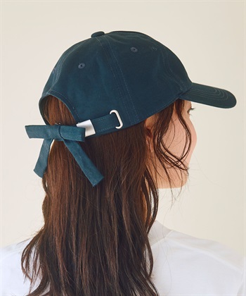 《UPF50+》エブ楽 ツイルリボンキャップ(ネイビー-57.5cm)