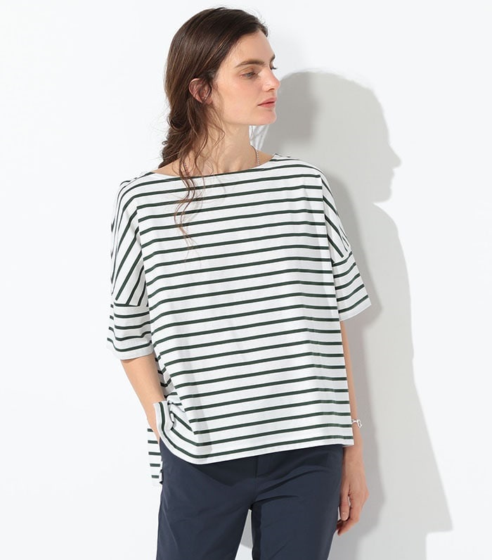 LE SOUK HOLIDAY ゆるシルエットボーダープルオーバー_variation_1