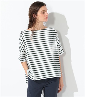 LE SOUK HOLIDAY ゆるシルエットボーダープルオーバー_variationthumb_1