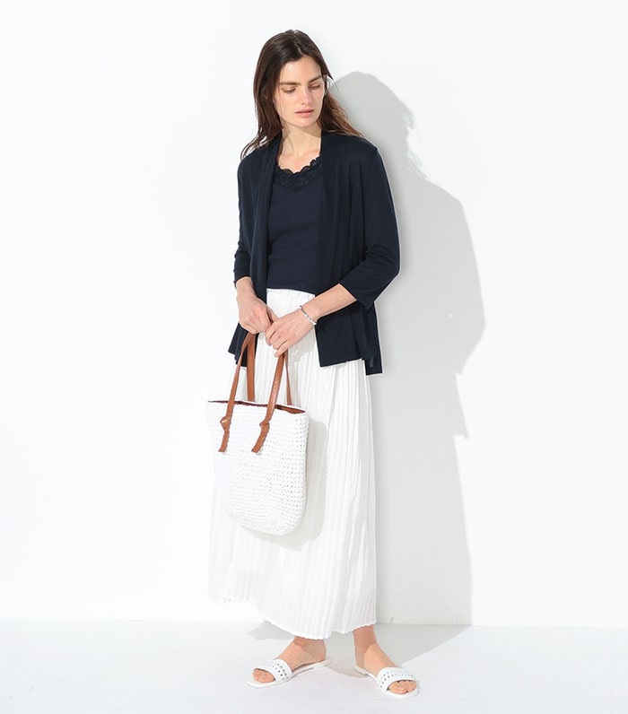 LE SOUK HOLIDAY ミドル丈ドレープカーディガン_variation_3