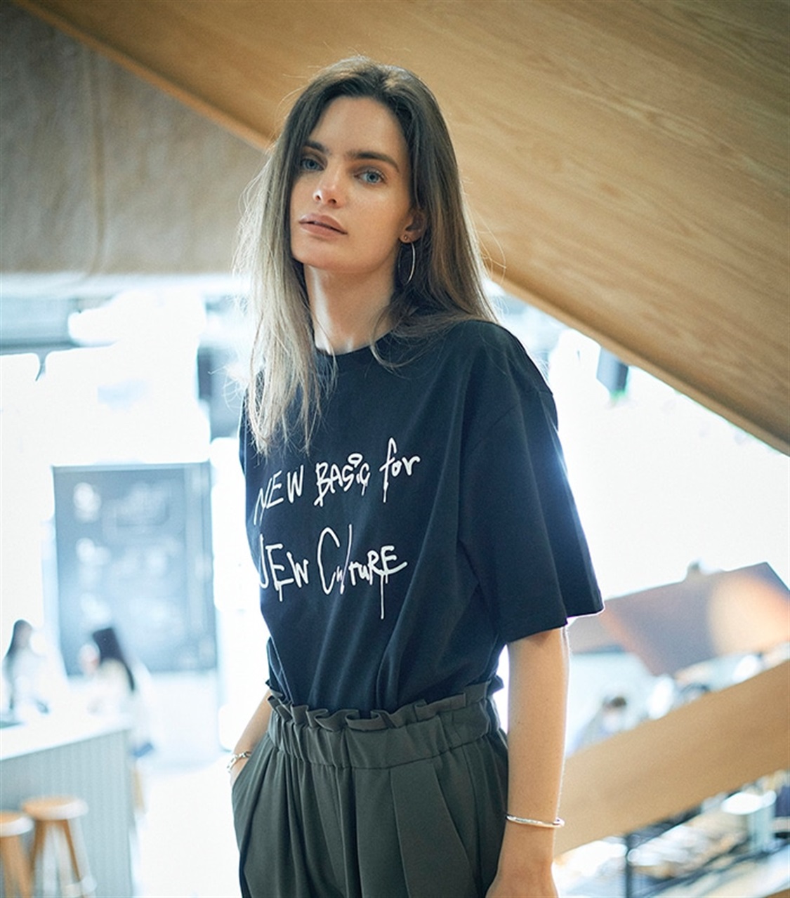 LE SOUK HOLIDAY koeコラボビックシルエットプリントTシャツ_variation_2