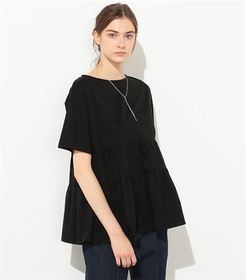 LE SOUK HOLIDAY ボートネックティアード半袖プルオーバー_variationthumb_2