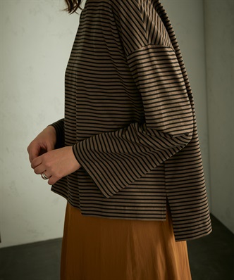 LE SOUK HOLIDAY ボーダーゆるシルエットプルオーバー_variationthumb_1