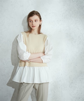 LE SOUK HOLIDAY フェイクレイヤードプルオーバー_variationthumb_3