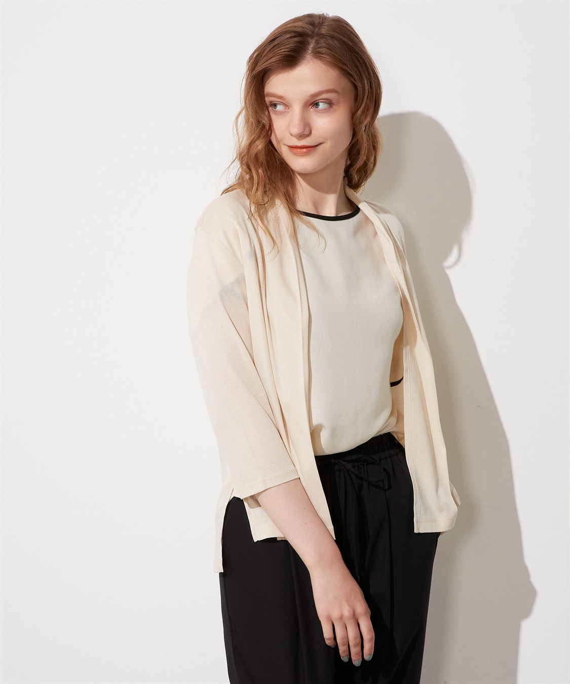 LE SOUK HOLIDAY シルケットトッパーカーディガン_main