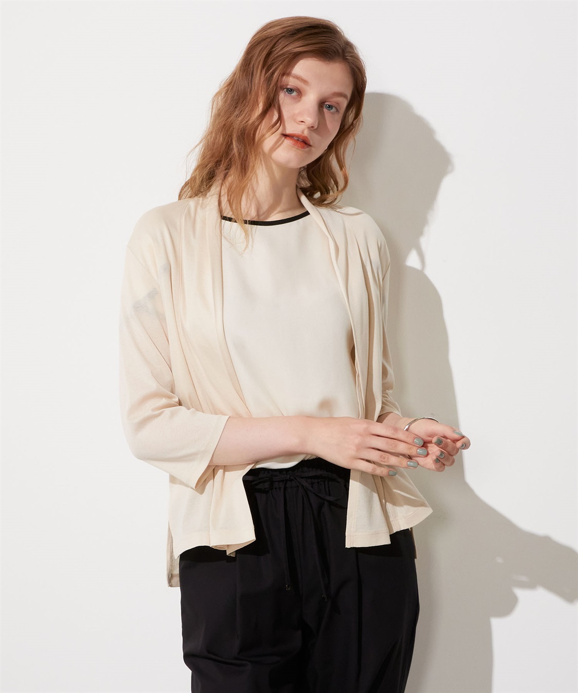 LE SOUK HOLIDAY シルケットトッパーカーディガン_variation_1