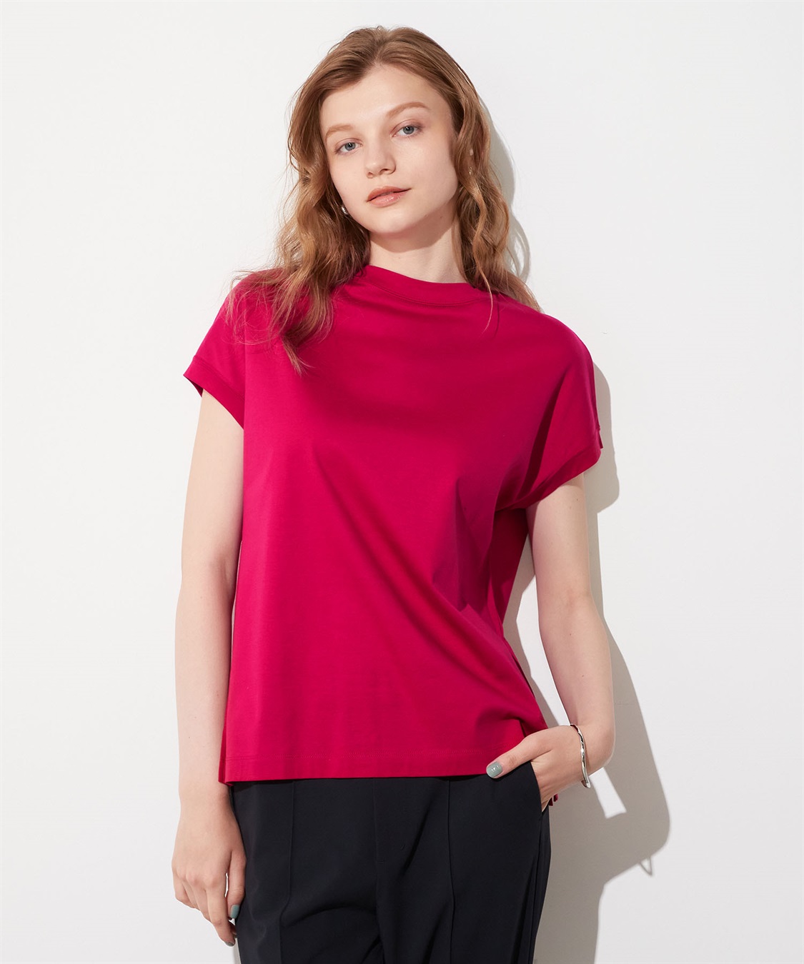 LE SOUK HOLIDAY モックネックTシャツ_variation_1