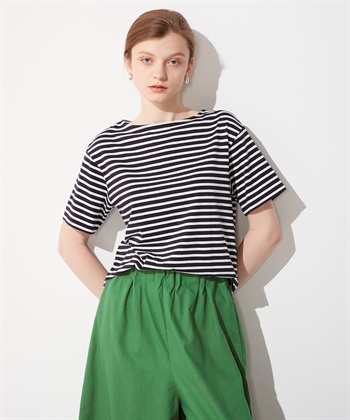 LE SOUK HOLIDAY ボートネックボーダーTシャツ_variationthumb_1