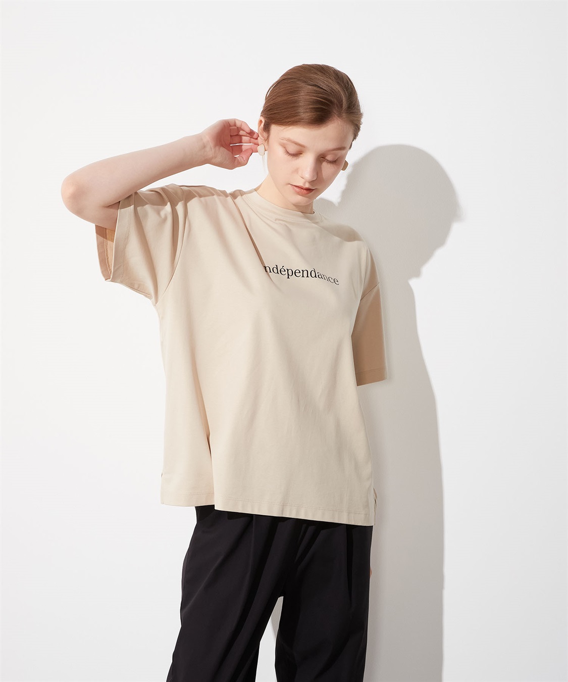 LE SOUK HOLIDAY ロゴプリントTシャツ_main