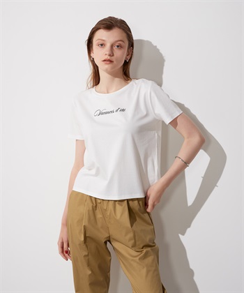 LE SOUK HOLIDAY ロゴプリントTシャツ_variationthumb_1