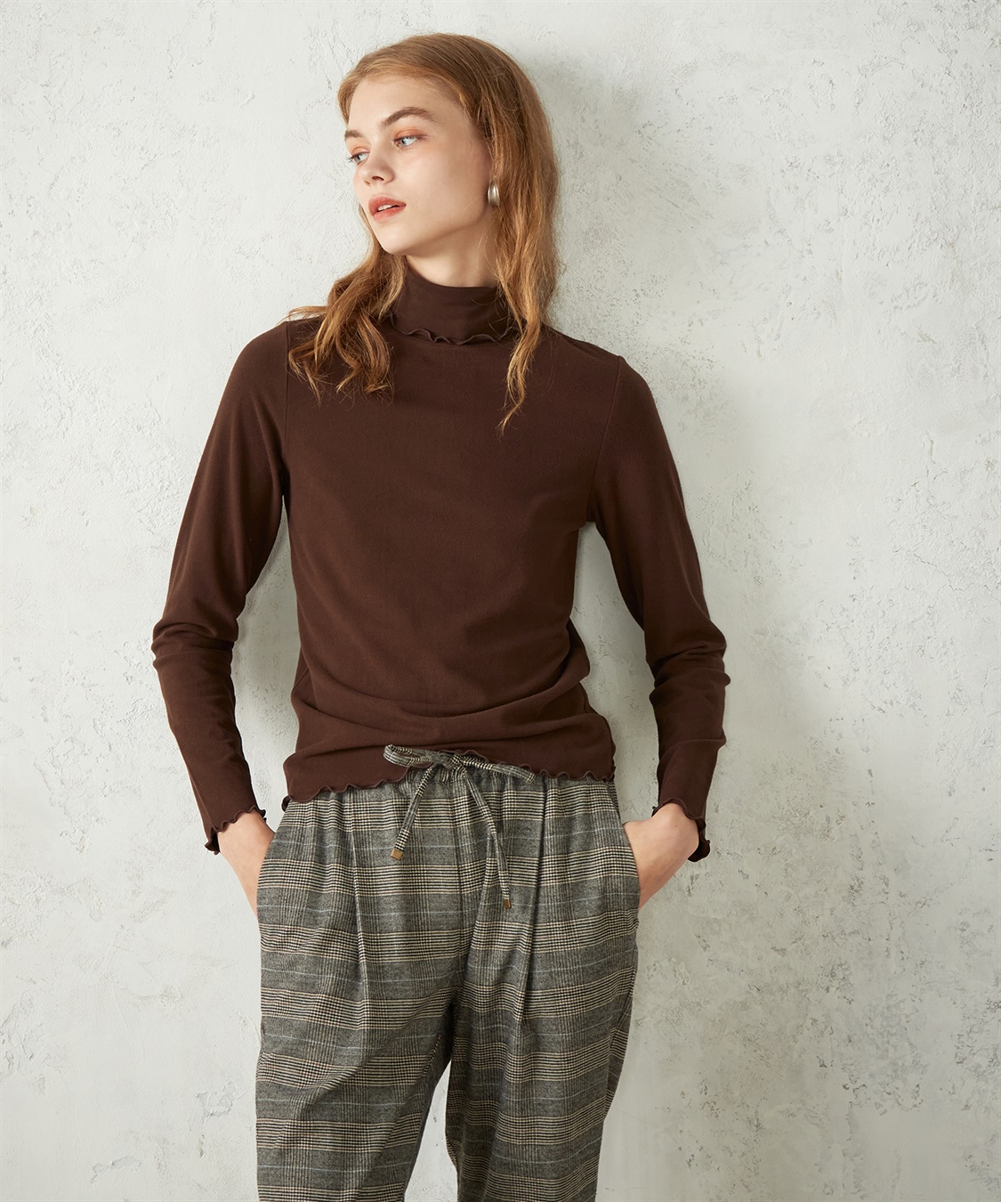 LE SOUK HOLIDAY 起毛フライスハイネックプルオーバー_variation_7