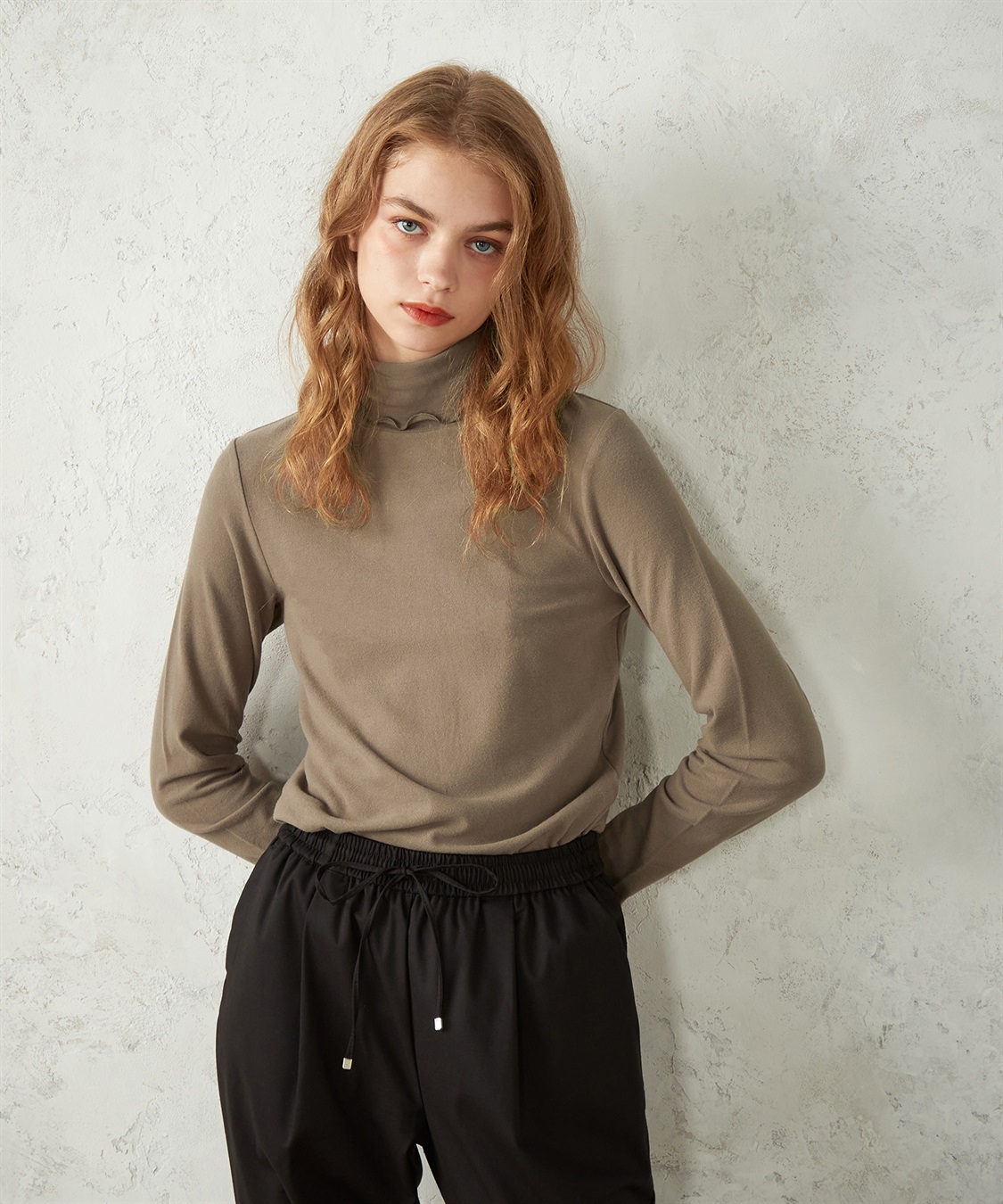 LE SOUK HOLIDAY 起毛フライスハイネックプルオーバー_variation_8