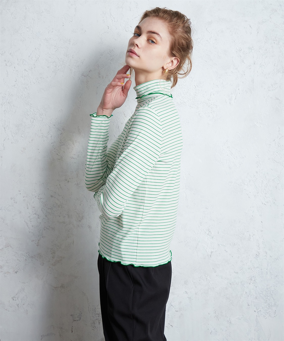 LE SOUK HOLIDAY メローハイネックカットプルオーバー_variation_3