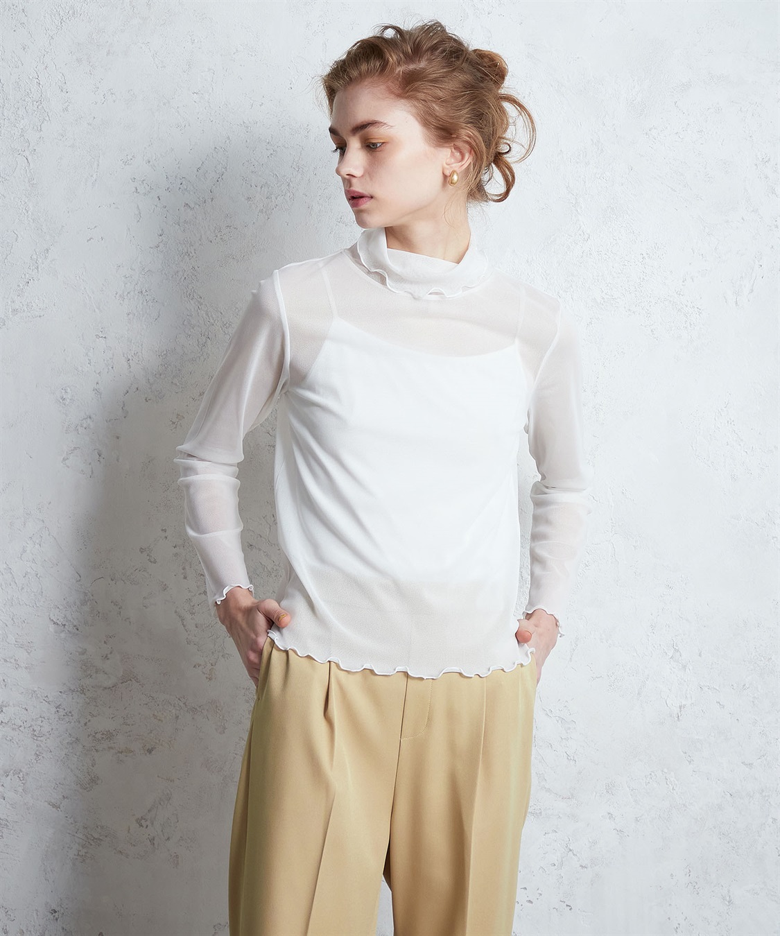 LE SOUK HOLIDAY チュールハイネックプルオーバー_variation_2