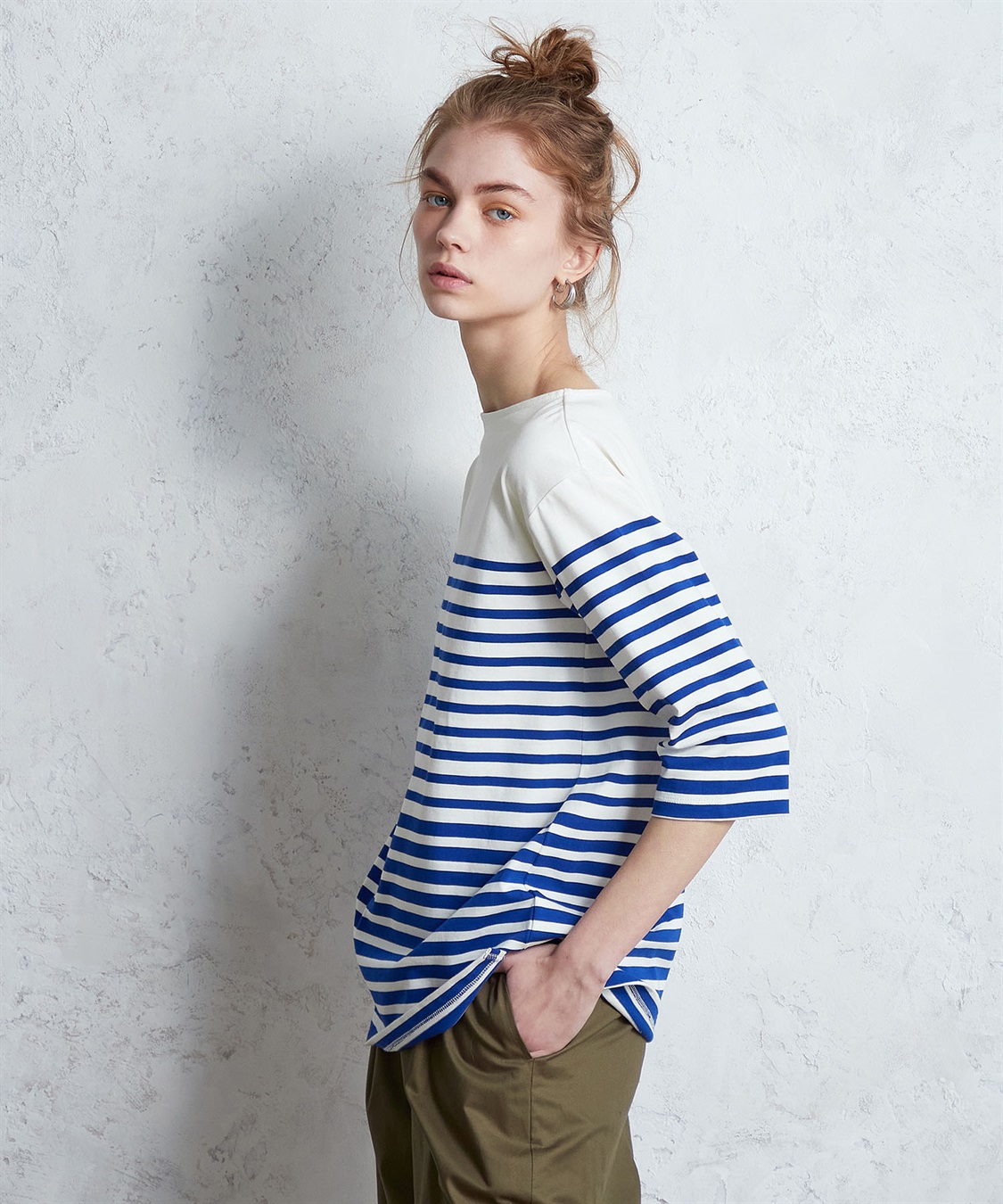 LE SOUK HOLIDAY パネルボーダーチュニックプルオーバー_variation_2