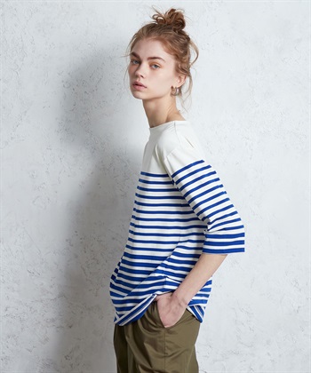 LE SOUK HOLIDAY パネルボーダーチュニックプルオーバー_variationthumb_2