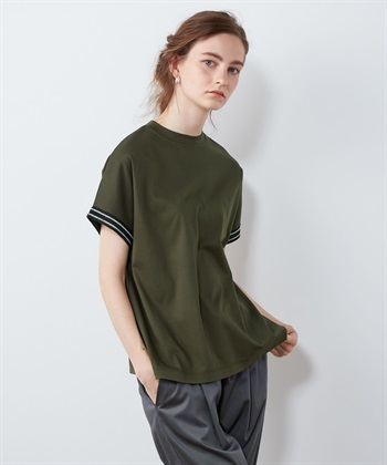 LE SOUK HOLIDAY テープ使いモックネックTシャツ_variationthumb_4