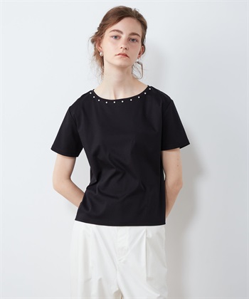 LE SOUK HOLIDAY パール使いTシャツ_variationthumb_1