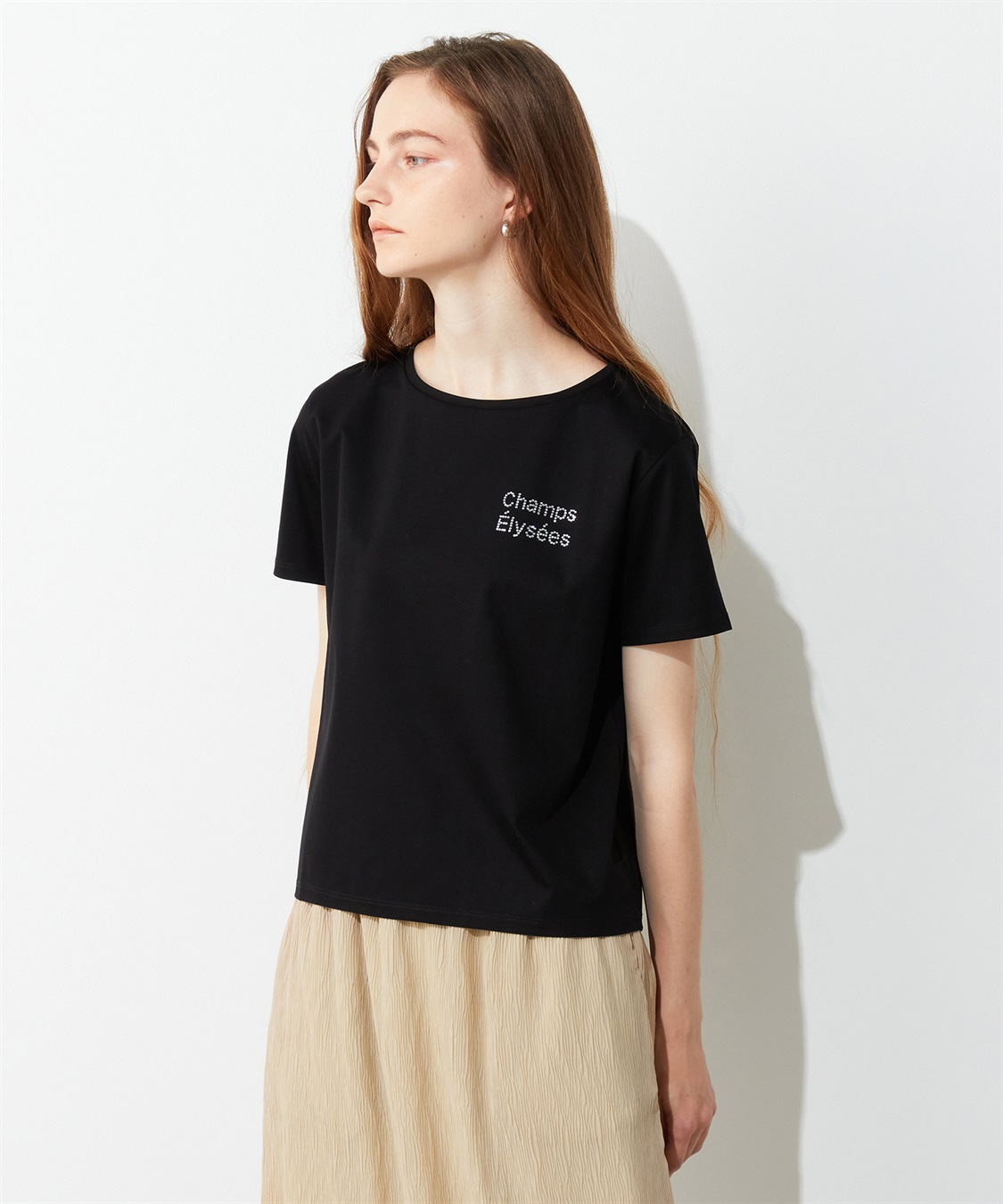 LE SOUK HOLIDAY ラインストーンロゴTシャツ_main