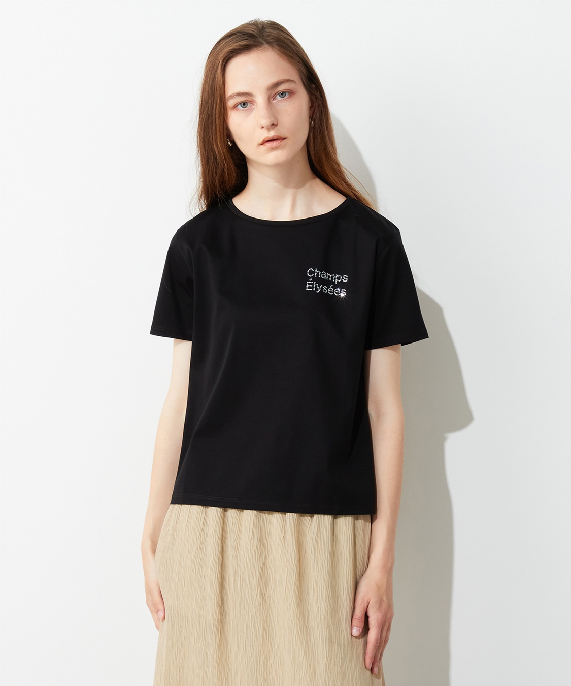 LE SOUK HOLIDAY ラインストーンロゴTシャツ_variation_1