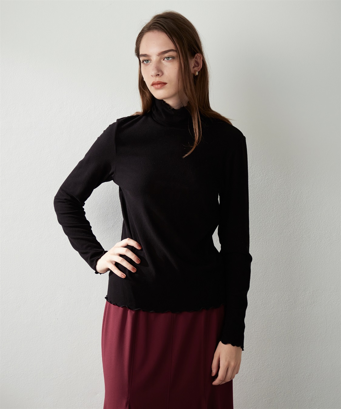 LE SOUK HOLIDAY メロウハイネックプルオーバー_variation_2