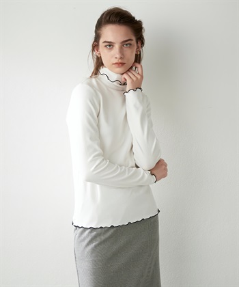 LE SOUK HOLIDAY バイカラーメロウハイネックプルオーバー_variationthumb_2