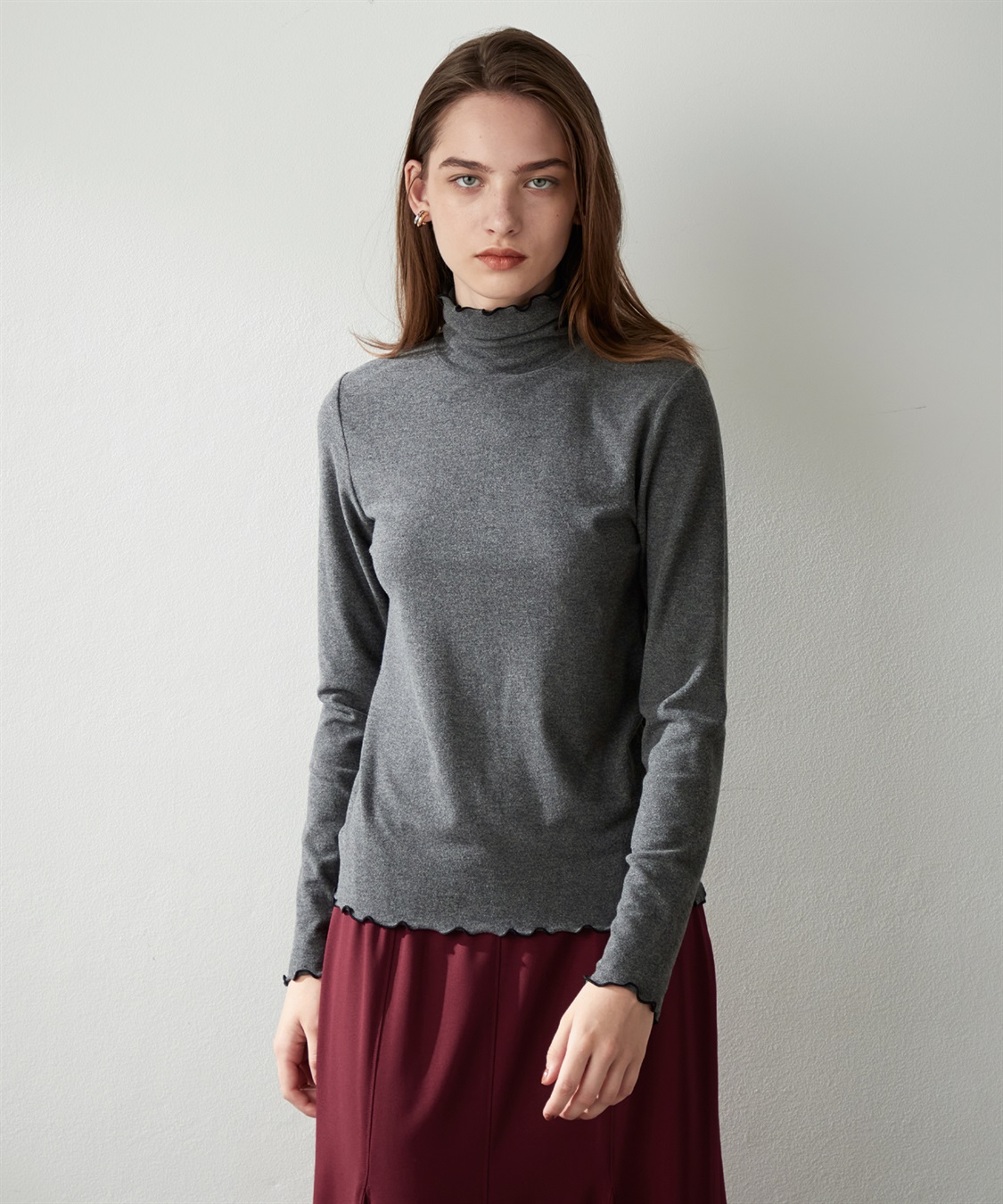 LE SOUK HOLIDAY バイカラーメロウハイネックプルオーバー_variation_3