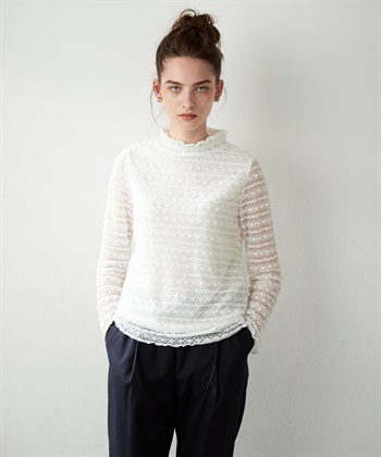 LE SOUK HOLIDAY シアーレースハイネックプルオーバー_variationthumb_2