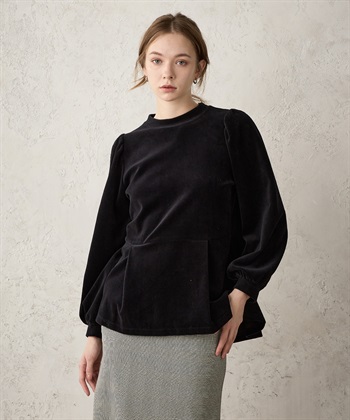 LE SOUK HOLIDAY ベロアペプラムプルオーバー_variationthumb_1