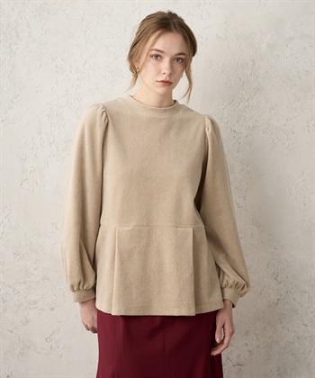 LE SOUK HOLIDAY ベロアペプラムプルオーバー_variationthumb_2