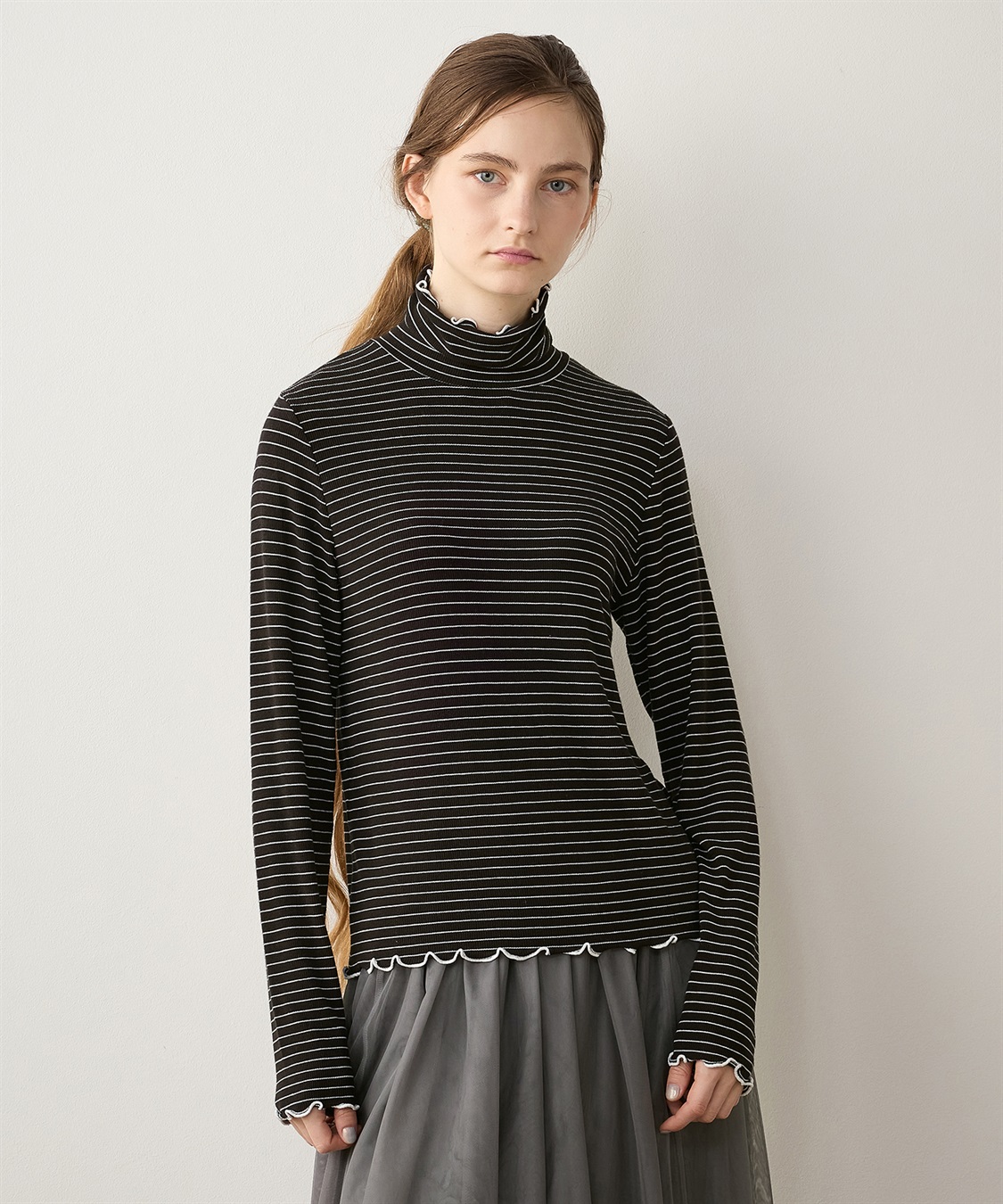 LE SOUK HOLIDAY メローテレコハイネックプルオーバー_variation_1