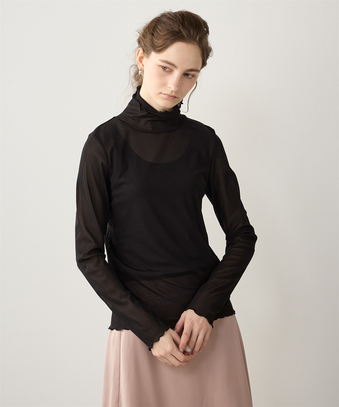 LE SOUK HOLIDAY パワーネットハイネックプルオーバー_variation_1